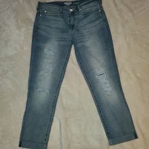 Capri Jeans Distressed